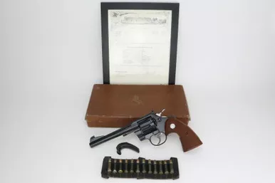 SOLD - Mint, Boxed Colt Officer's Model Match Revolver