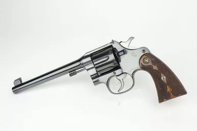 SOLD - Mint Colt New Service Target Model Revolver - Rare Grips