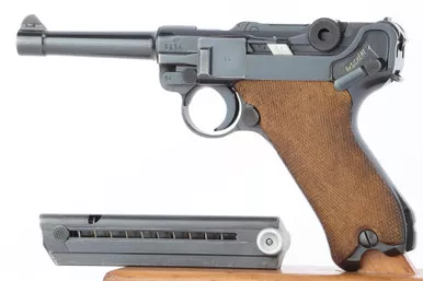 SOLD - Minty 1942 Mauser Banner Police Eagle/L Luger