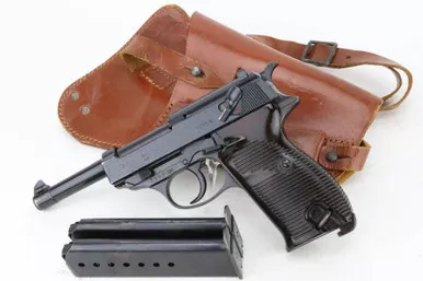 SOLD - Minty AC 42 Walther P.38 Rig - Two Matching Magazines