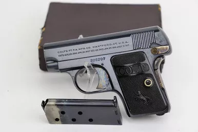 SOLD - Minty, Boxed Colt Model 1908 Vest Pocket - 1923 Mfg