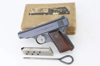 SOLD - Minty, Boxed Erfurt Ortgies Pocket Pistol - 6.35mm (67070 - 34701 - RJ)