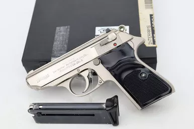 SOLD - Minty, Boxed Walther PPK/S - Scarce Nickeled Finish
