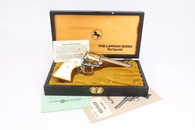 SOLD - Minty, Cased Colt Frontier Scout .22 LR Revolver - Pat Garrett Commemorative