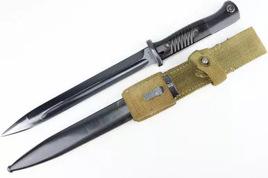SOLD - Minty, Matching K98 Bayonet with Canvas Frog