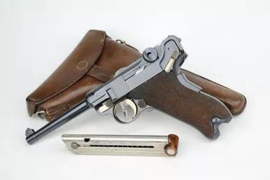 SOLD - Minty, Scarce 1900 Swiss DWM Luger Rig