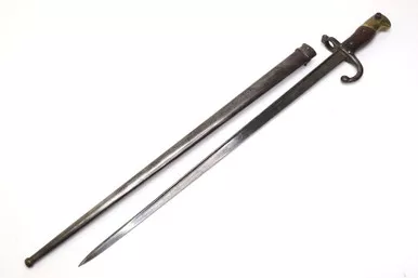 SOLD - Model 1874 St. Etienne Bayonet With Matching Scabbard
