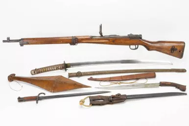SOLD - Nagoya Type 99 Arisaka & Type 95 Gunto - Bringback Grouping