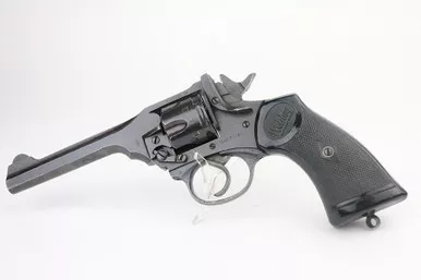 SOLD - Near-Mint Military Webley Mark IV - 1944 Mfg.