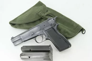 SOLD - Nice Browning Hi Power Rig - Israeli Contract