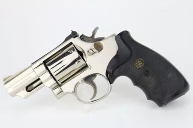 SOLD - Nickel Smith & Wesson 19-4 Revolver - .357 Magnum