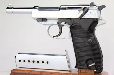 SOLD - Nickeled 1942 Walther P.38 - AC 42