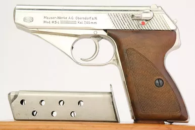 SOLD - Nickeled 1943 Mauser HSc - 7.65mm