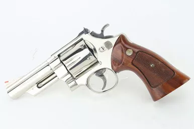SOLD - Nickeled Smith & Wesson 57 Revolver - .41 Magnum