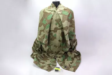 SOLD - Original German WW2 Zeltbahn Splinter Camo Poncho