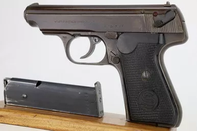SOLD - Police Eagle/C Sauer 38h - Matching Magazine (380423 - 28531)