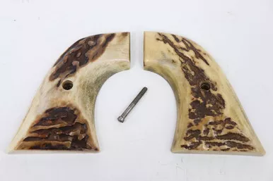 SOLD - Post-WW2 Colt Single Action Army Antler Grips - With Screw