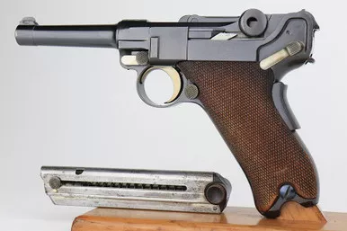 SOLD - Rare 1902 American Eagle Fat Barrel Luger (22530 - 23922)