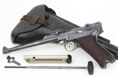 SOLD - Rare 1914 Erfurt Artillery Luger Rig (4518L - 32032)