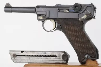 SOLD - Rare 1923 DWM American Eagle Luger - A.F. Stoeger Marked