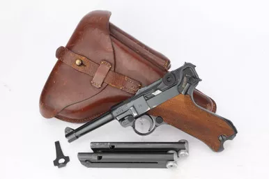 SOLD - Rare 1942 Mauser Police Luger - Matching Mags, Holster & Tool