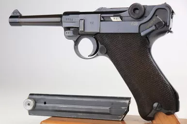 SOLD - Rare 41/42 Nazi Mauser Luger - Matching Magazine