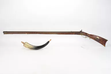 SOLD - Rare Adam Daniels Pennsylvania Long Rifle - 1 of 47