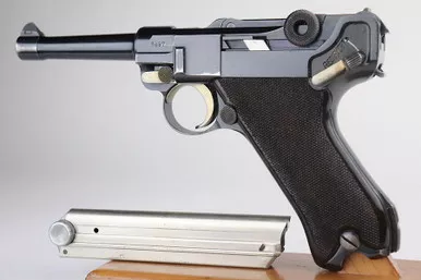 SOLD - Rare, Beautiful Krieghoff Luger - Matching Magazine