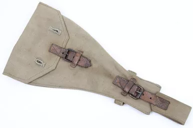 SOLD - RARE Canvas Snail Drum Luger Magazine Pouch - 1918