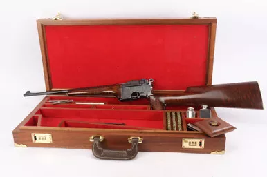 SOLD - Rare, Cased, Engraved Mauser C96 Carbine
