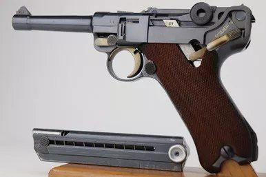 SOLD - Rare, Documented Factory Cutaway Training Luger - UB Marked