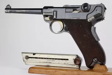 SOLD - Rare, Early Swiss 1900 DWM Luger - Unrelieved Frame