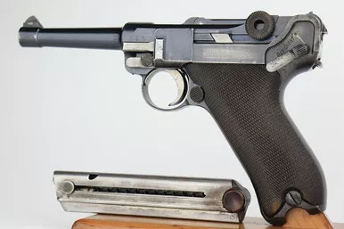 SOLD - Rare, First Issue 1908 DWM Military Luger - Machine Gun Unit Marked