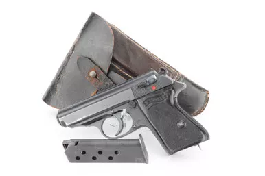 SOLD - Rare, Later-War Waffen Walther PPK Rig - Black Grip