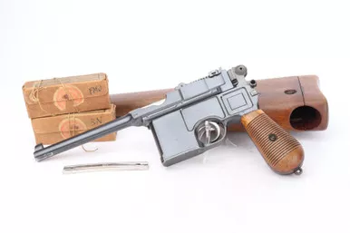 SOLD - Rare Mauser C96 Conehammer Rig - Matching Stock