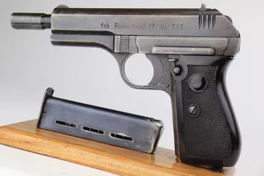 SOLD - Rare Nazi CZ 27 - Barrel Extended for Silencer