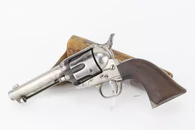 SOLD - Rare, Nickeled, Ainsworth-Inspected Colt Cavalry Single Action Army - Possible Indian Scout Gun