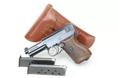 SOLD - Rare Police Eagle/L Mauser M1934 Rig - Two Matching Magazines