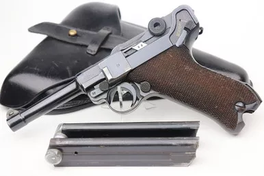 SOLD - Rare Police Mauser Luger Rig - Simson Proofs