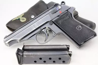 SOLD - Rare SS Contract Walther PP rig - Two Matching Magazines