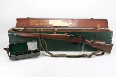 SOLD - Rare, Terrific British No.4 Mk I(T) Enfield Sniper Rifle Grouping