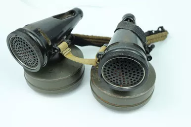 SOLD - RARE WW2 German Pferdegasmaske 41 (Horse Gas Mask 1941) Complete with filters