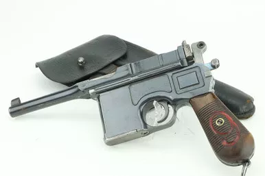 SOLD - Red 9 Mauser C96 Rig - Police Rework