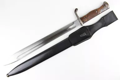 SOLD - S98/05 Butcher Bayonet with Matching Scabbard & Frog