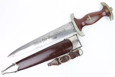 SOLD - SA Dagger - Dedication Inscribed Scabbard