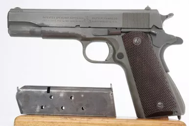 SOLD - Scarce 1942 Colt M1911A1 - WB Inspector (763607 - 36955 - RJ)