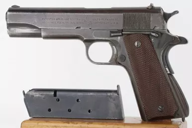 SOLD - Scarce 1942 Colt M1911A1 - WB Inspector (769796 - 36731 - RJ)