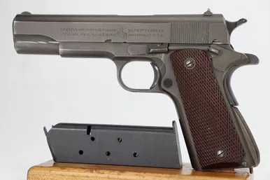 SOLD - Scarce 1942 Colt M1911A1 - WB Inspector (770802 - 28320)