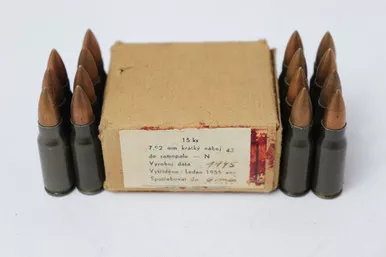 SOLD - Scarce 1944 STG44 / MP44 Boxed Ammo -14 Rounds