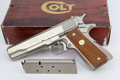 SOLD - Scarce, ANIB Colt Government Model - Electroless NIckel